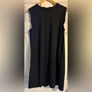 APT.9 Dress Womens Large Black Sleeveless Ruffle Neck Tank Shift New Tag